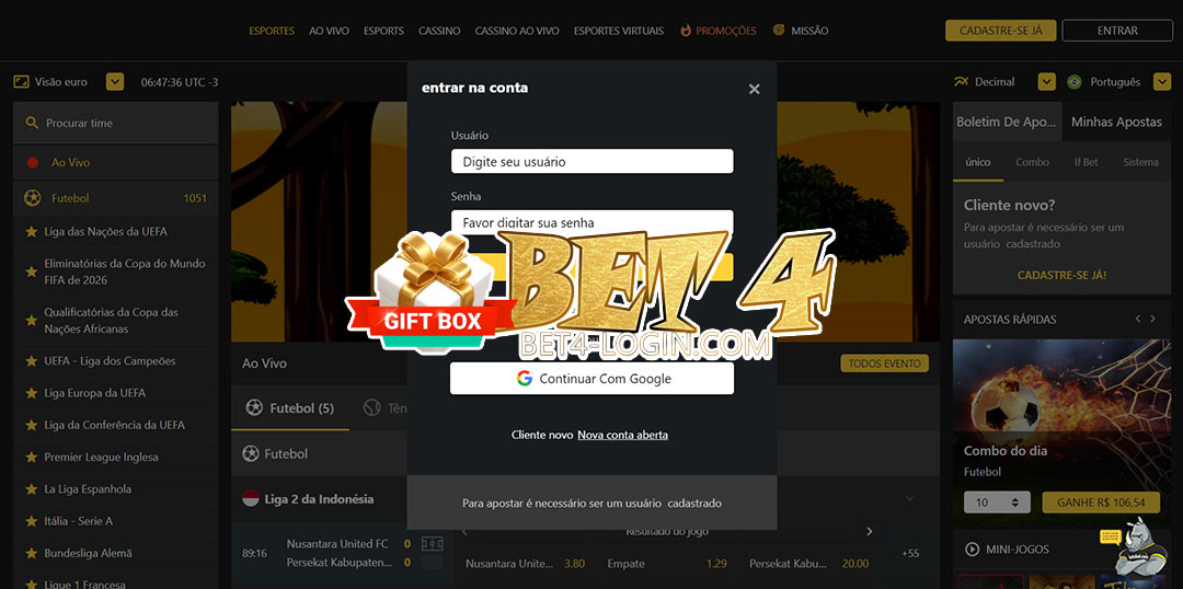 bet 4 login